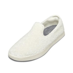 Buty Slip On Allbirds Wełna Lounger Fluffs Męskie Białe | PL4091TV