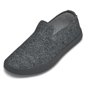 Buty Slip On Allbirds Wełna Loungers Męskie Czarne Szare | PL4099GL