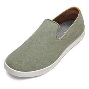 Buty Slip On Allbirds Wełna Loungers Męskie Zielone | PL4096MA