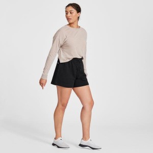 Spodenki Allbirds R&R Sweat Damskie Czarne | PL4750XF