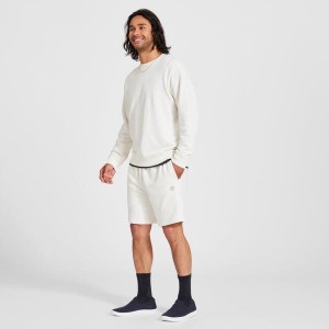 Spodenki Allbirds R&R Sweat Męskie Beżowe Białe | PL4300RW