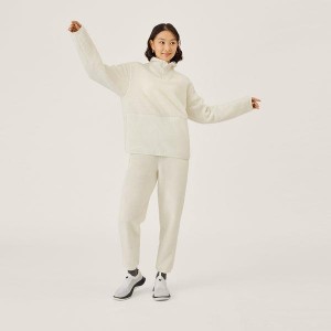 Spodnie Allbirds Fluff Fleece Damskie Białe | PL4765UT