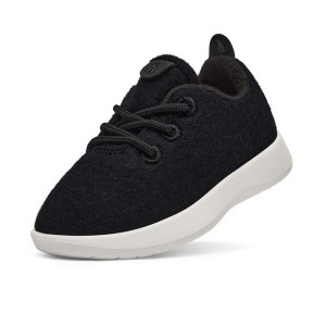 Trampki Allbirds Smallbirds Wełna Runner Dziecięce Beżowe Czarne | PL4857GL