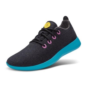 Trampki Allbirds Wełna Runner Damskie Czarne Mięta | PL4484QZ