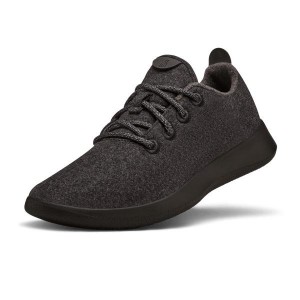 Trampki Allbirds Wełna Runner Damskie Czarne | PL4491ZG