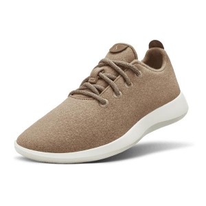 Trampki Allbirds Wełna Runner Męskie Brązowe Białe | PL4062UT