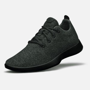 Trampki Allbirds Wełna Runner Męskie Szare Czarne | PL4058AP